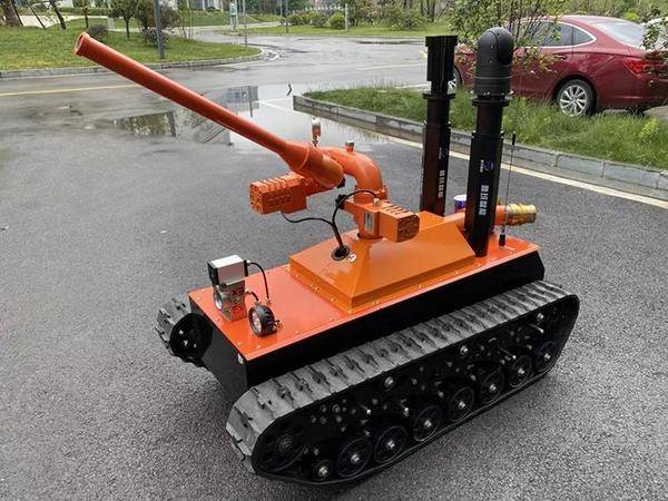 新品发布有了干粉灭火机器人灭了它电力管廊火灾