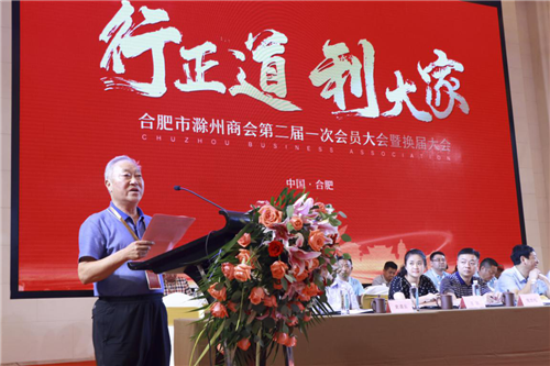 合肥市滁州商会换届大会圆满召开金鹏控股集团董事长孙元武当选会长