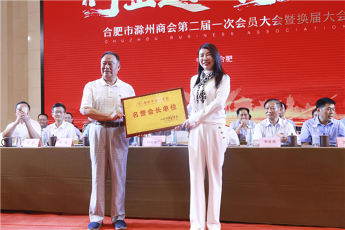合肥市滁州商会换届大会圆满召开金鹏控股集团董事长孙元武当选会长