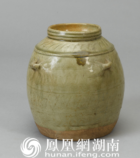 东汉岳州窑青瓷四系罐
