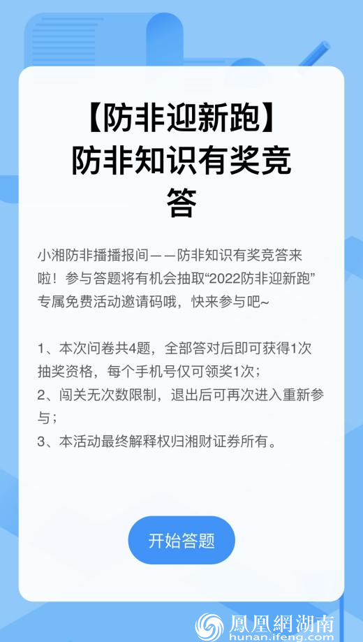福虎迎春 防非“湘”伴——湘财证券“2022防非迎新跑”活动圆满收官