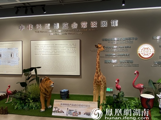 位于中非经贸合作促进创新示范园三楼的常设展馆。