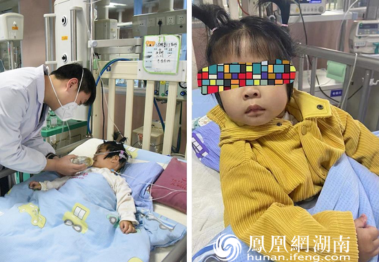 患儿经儿科监护室医护人员精心治疗后顺利康复
