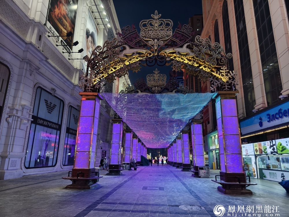 【点燃冰雪梦想 喜迎亚冬盛会】 “滨滨”和“妮妮”在南岗步行街上岗