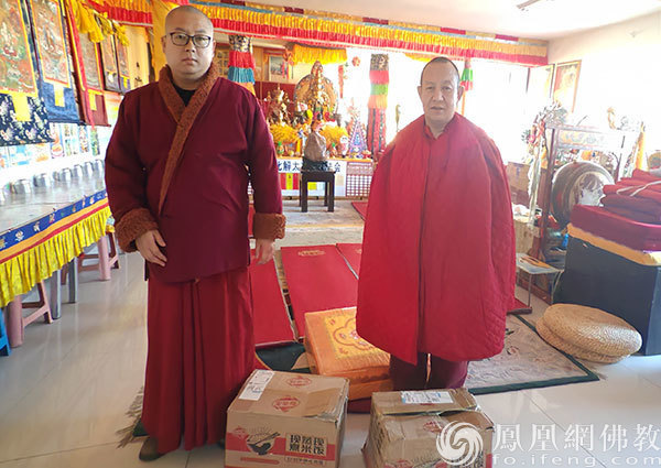 物资送达敖汉旗青城寺