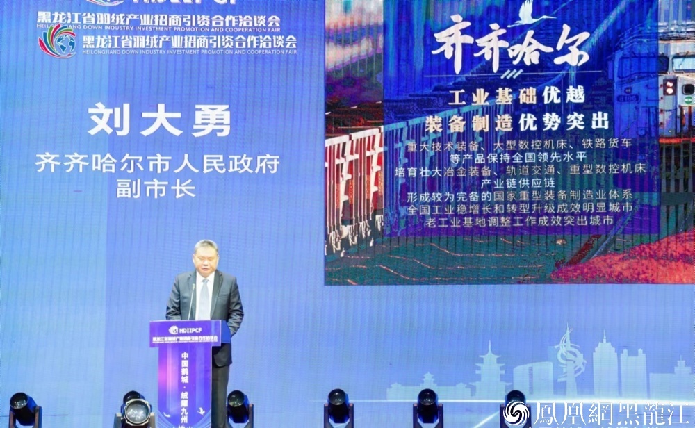 中国鹤城·绒耀九州 | 黑龙江省羽绒产业招商引资合作洽谈会在齐齐哈尔举行
