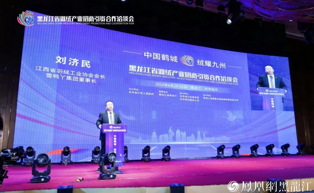 中国鹤城·绒耀九州 | 黑龙江省羽绒产业招商引资合作洽谈会在齐齐哈尔举行
