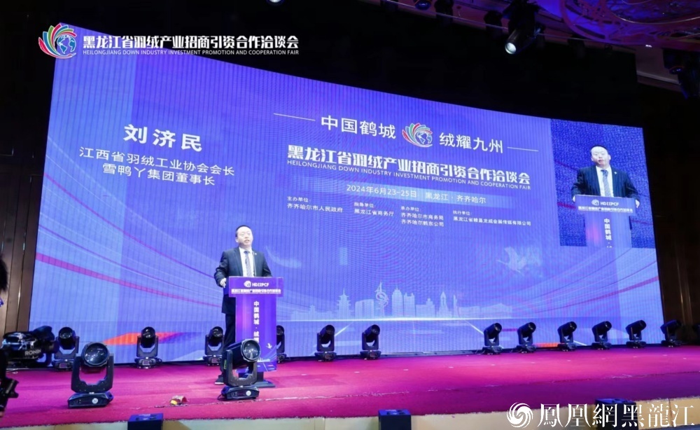 中国鹤城·绒耀九州 | 黑龙江省羽绒产业招商引资合作洽谈会在齐齐哈尔举行