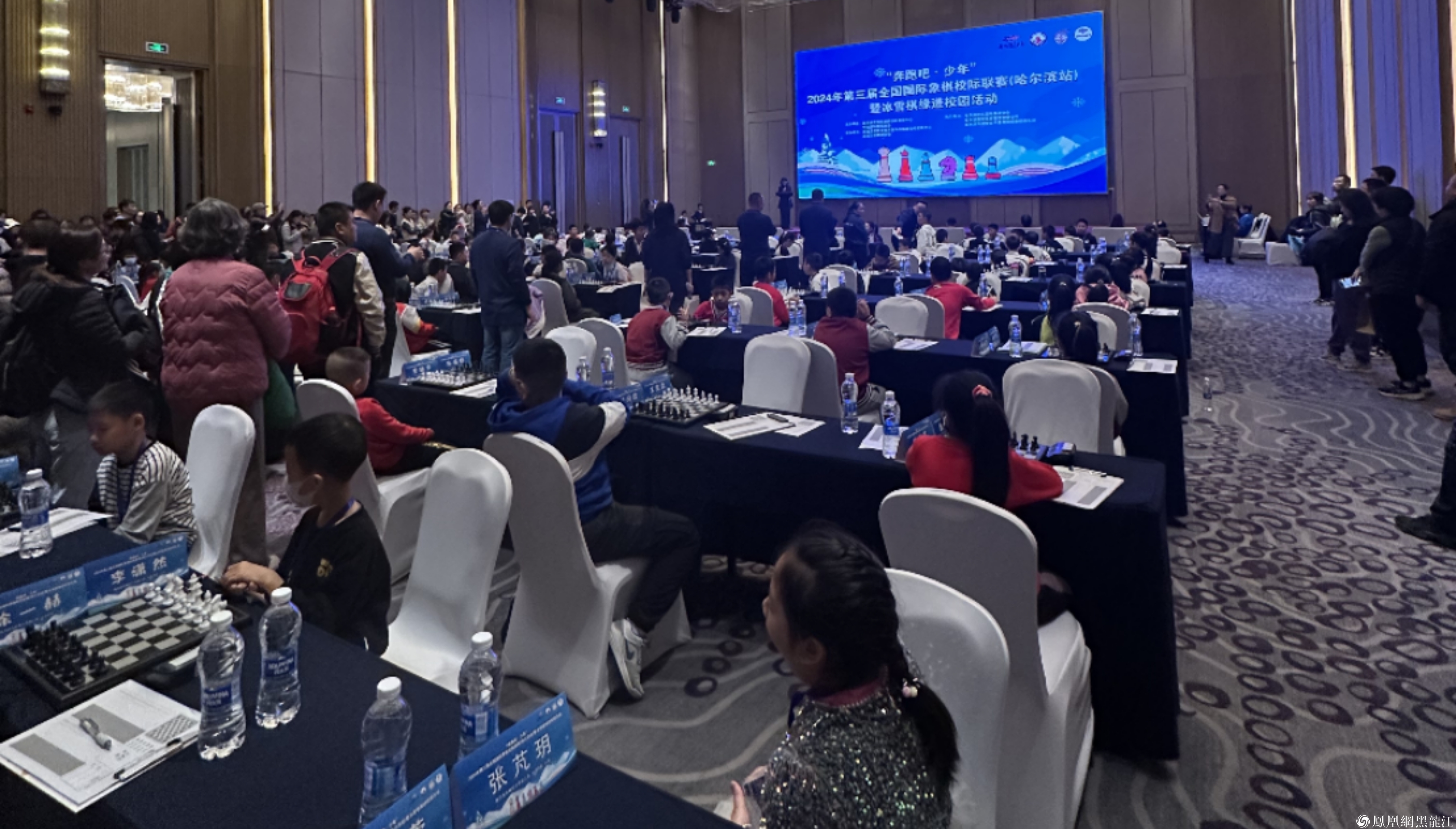 “奔跑吧&middot;少年”2024年第三届全国国际象棋校际联赛（哈尔滨站）开赛