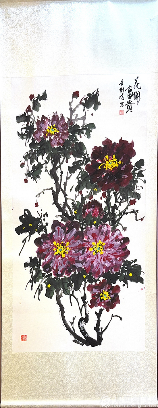 国花绽芳华 翰墨结同心:重庆华岩寺举办“国花牡丹·盛世双节”书画展