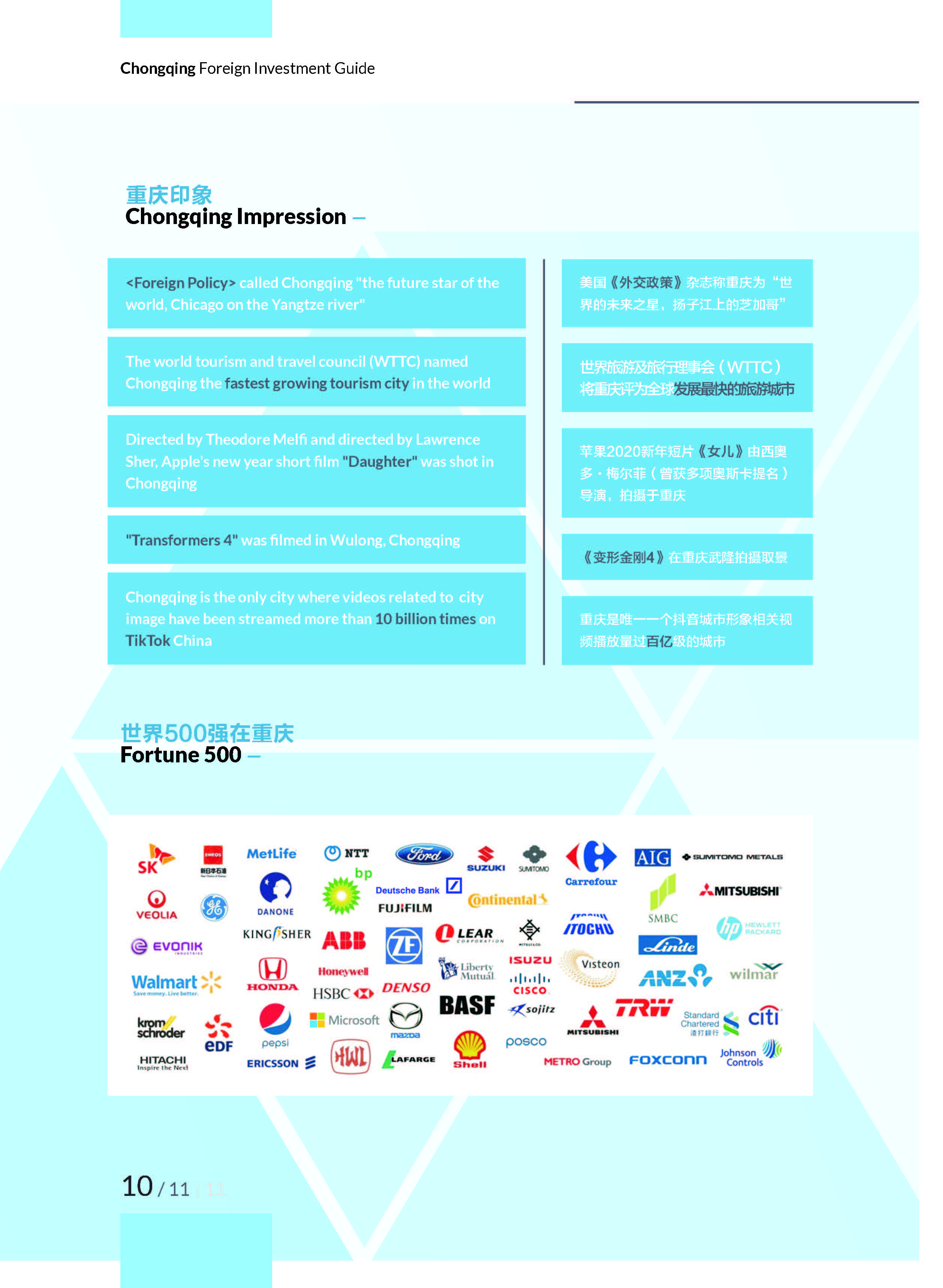《2020重庆外商投资指引》，开放创新的重庆欢迎您！