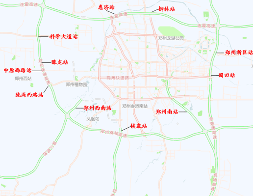  中秋假期郑州周边管制及易堵收费站示意图