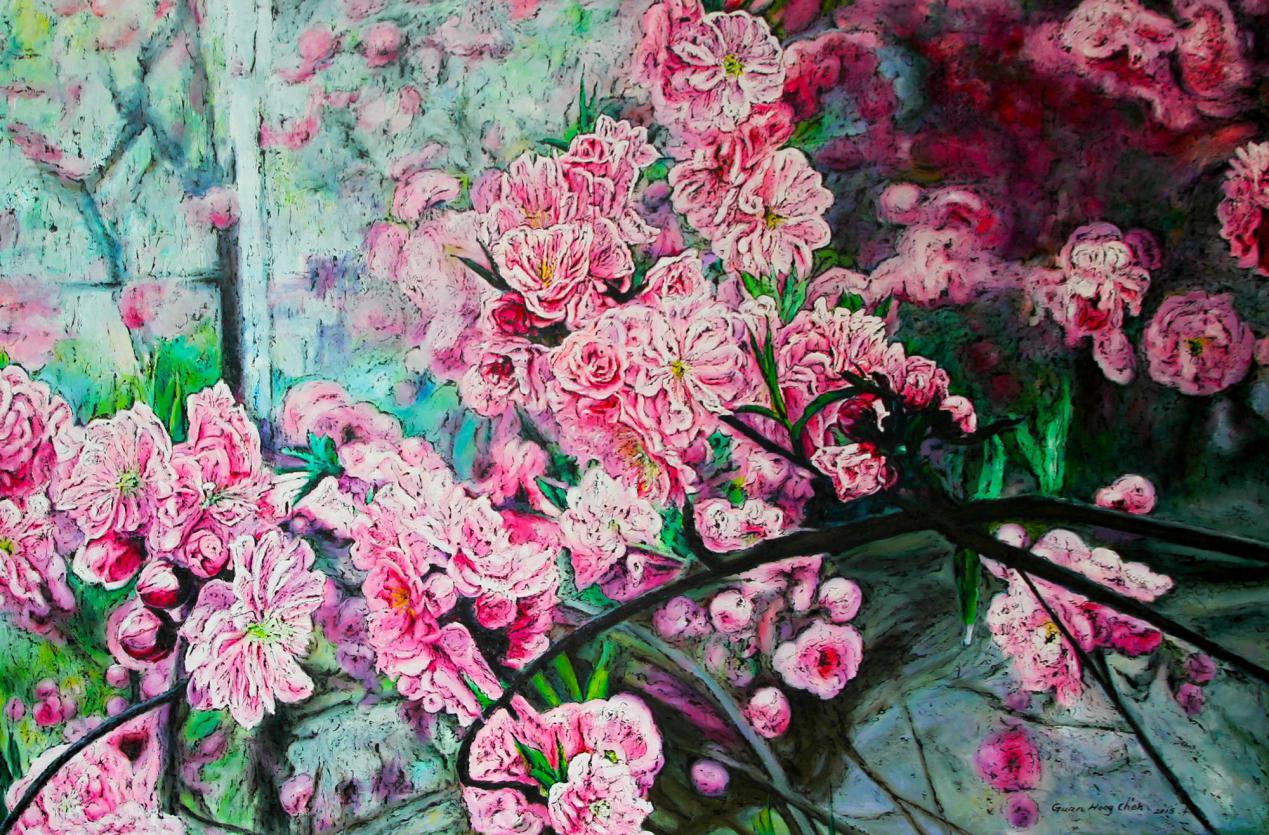 关宏臣《天通苑的春天系列之七》 160x106cm 油画关宏臣《巴普洛夫