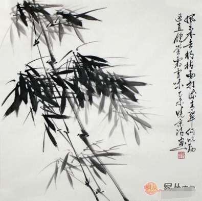 中国美術 『 水墨竹子 鄭板橋 』 掛け軸 絹本 中国清代画家 文學家