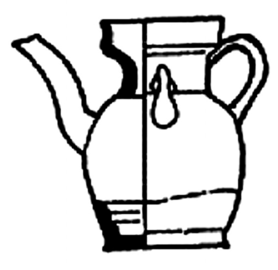 组图提供/ 张兴国东汉青竹寺窑青瓷,篦画连弧纹青色釉下酱彩碗