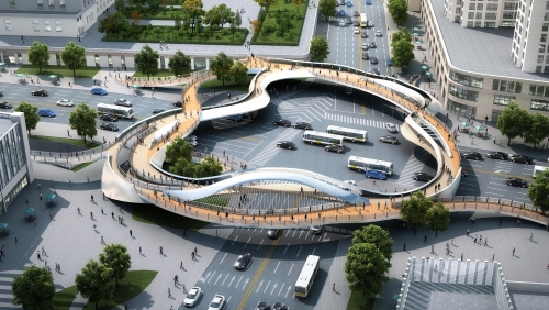 烟台市区三座过街天桥规划公示、效果图披露凤凰网山东_凤凰网