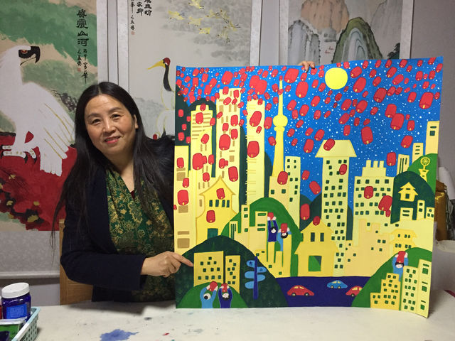 浙西余东村农民画家画出美好乡村