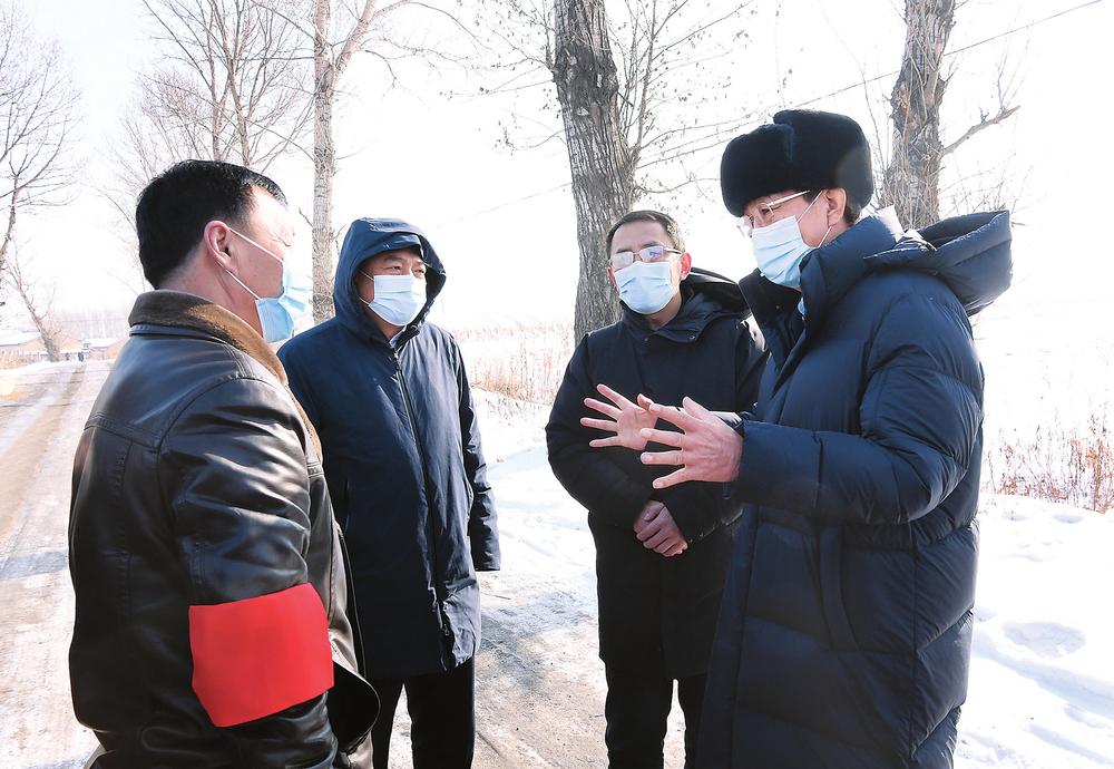 巴音朝鲁到长春双阳区暗访抽查疫情防控措施落实情况