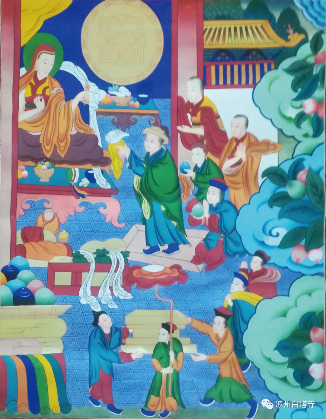 凉州会谈纪念馆线上展唐卡