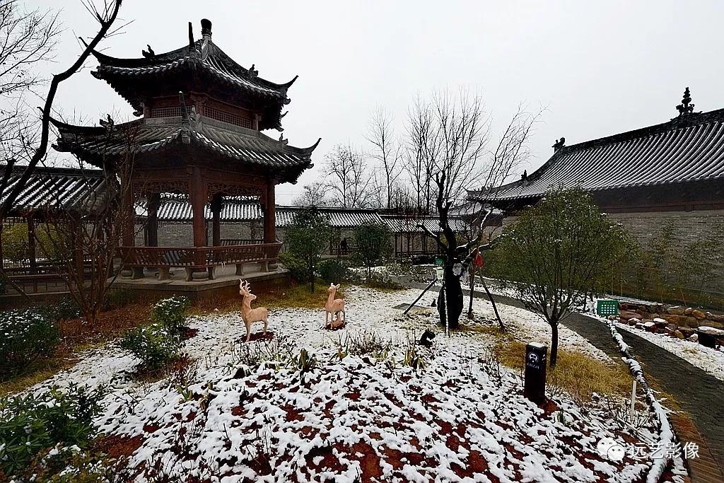 雪后，袁桥那个古村，景致如画