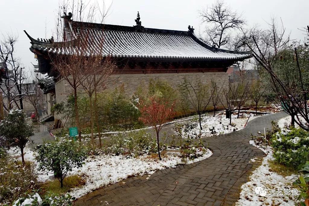 雪后，袁桥那个古村，景致如画