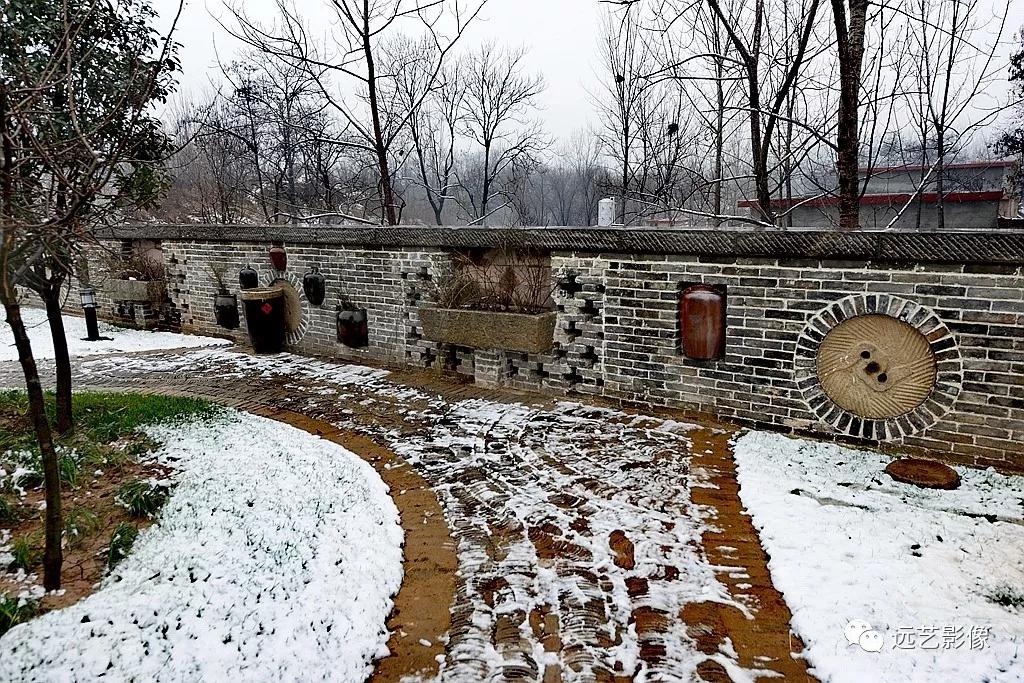 雪后，袁桥那个古村，景致如画