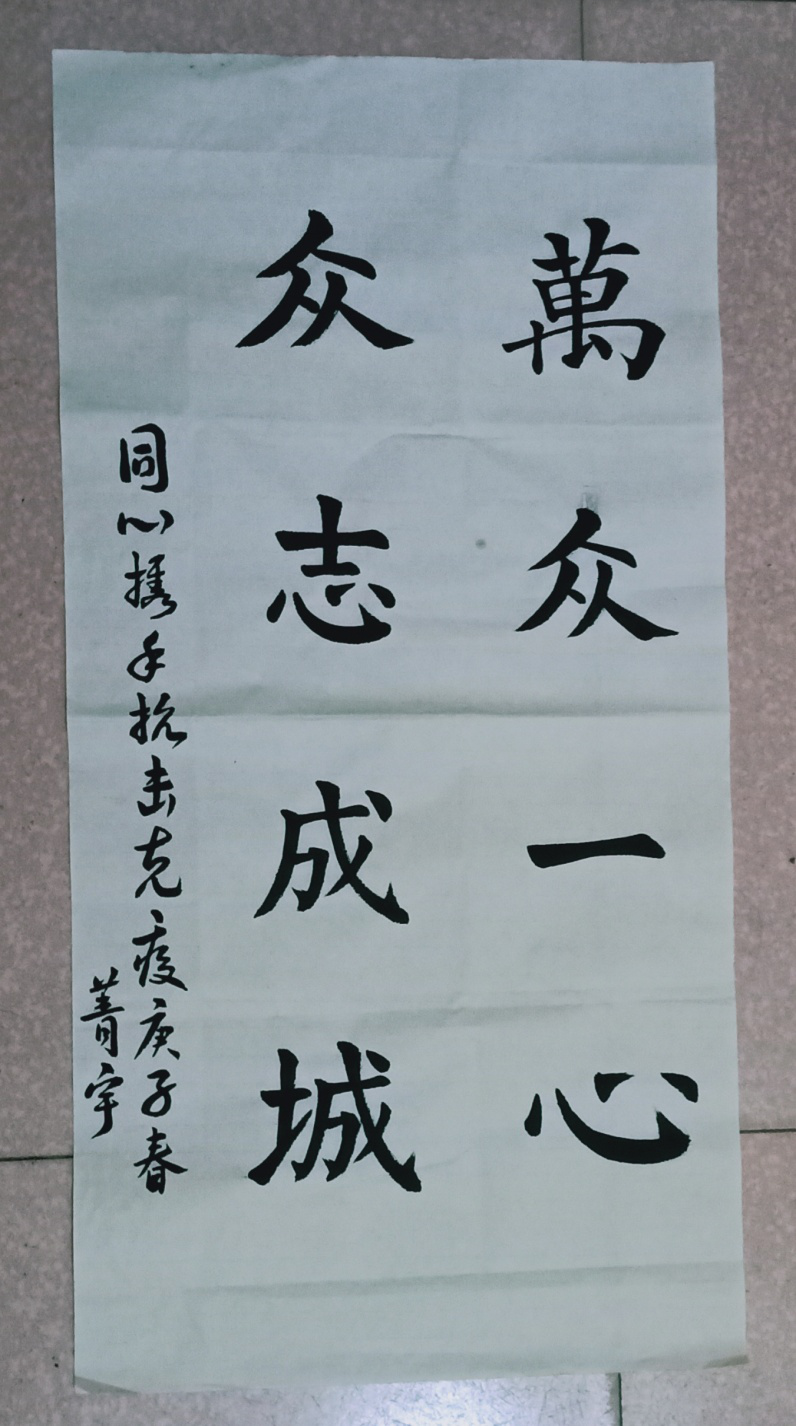 19药1 衣菁宇《万众一心,众志成城》