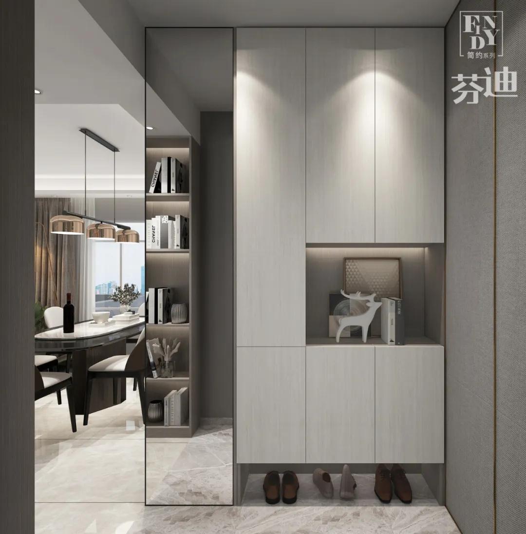 消毒衣物打造便捷小型的衣帽间定制衣柜 鞋柜 展示柜 换衣镜玄关柜是