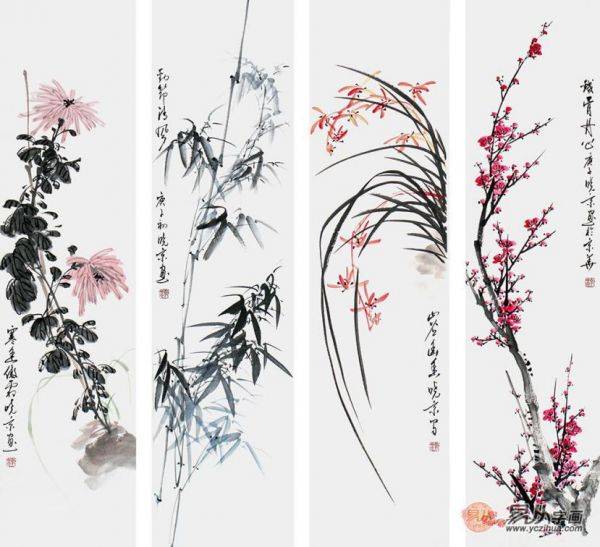 挂什么画更有品位？梅兰竹菊国画彰显文人内涵_山东频道_凤凰网