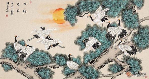 仙之鹤、寿之鸟当代名家笔下的仙鹤图赏析_山东频道_凤凰网