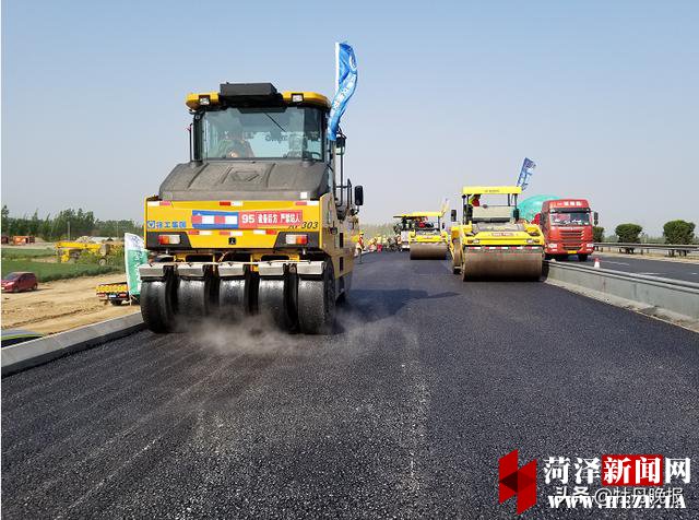 战疫情保工期比贡献”创先争优劳动竞赛系列报道---日兰高速公路巨野西至菏泽段改扩建工程有序推进