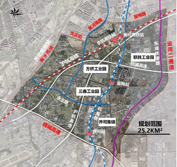 重磅临平新城翁梅乔司起飞了地铁高速编组站计划这么建