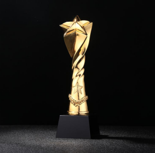 金利铭川个性定制镀金奖杯每一座奖杯,背后都隐藏着一段奋斗的故事.