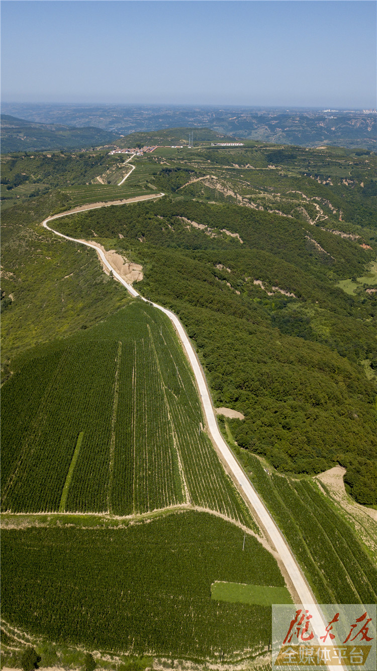 水泥路通门口 龙咀子村大变样