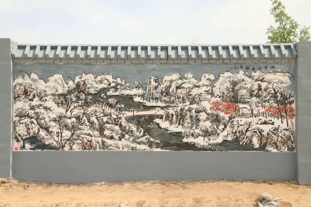 人文金川：特色文化墙 扮靓美丽乡村