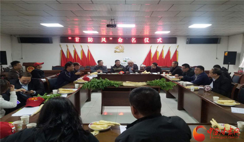 八步沙“甘防风”命名仪式