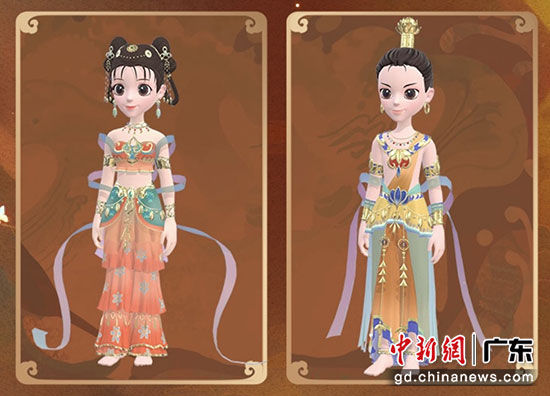 散花飞天3D形象腾讯供图 散花飞天3D形象腾讯供图