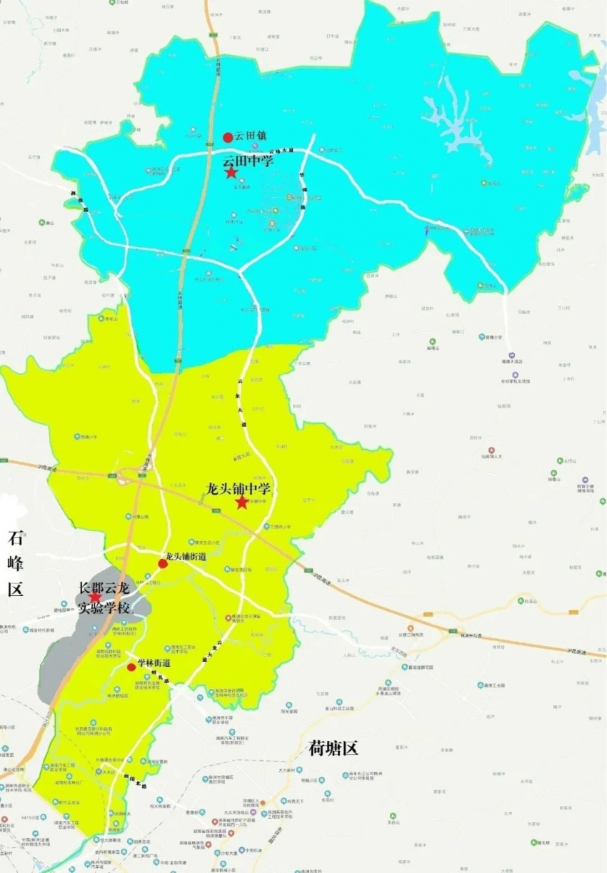 株洲各区2020年中小学招生范围公布