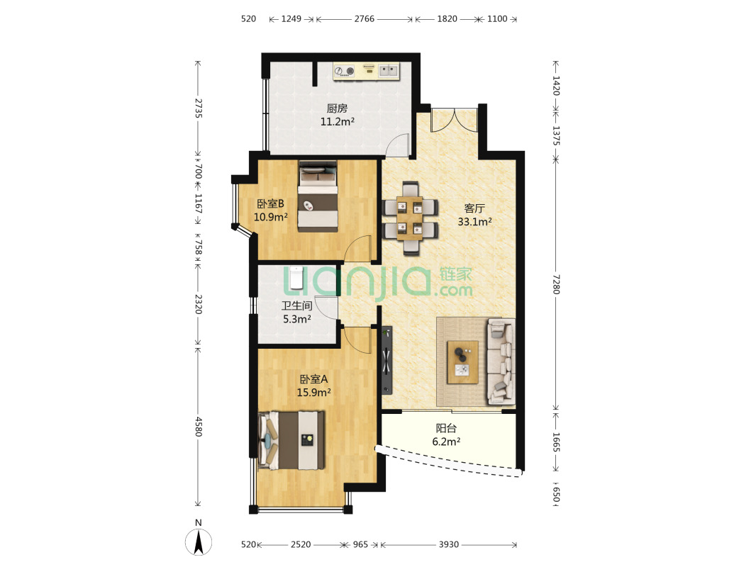 【多图】满五 小区两房小户型,位置佳,看房方便, 中海馨园二手房, 2室