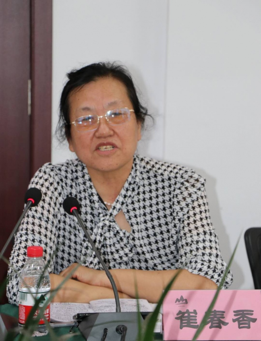 山西省外资外贸发展协会会长,山西省商务厅原巡视员王来平发言研讨中