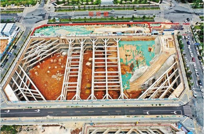光明区标志性建筑!明晟科技大厦基础工程完工 ——凤凰网房产深圳
