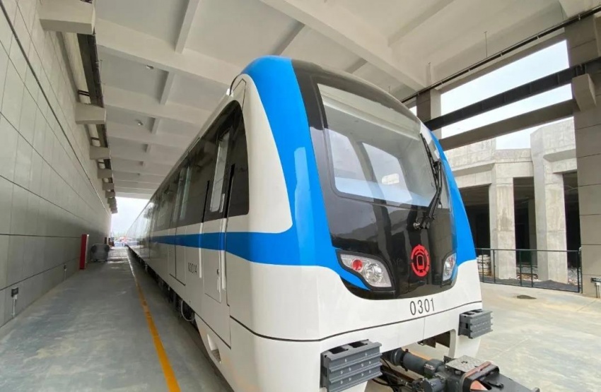 刚刚徐州地铁3号线来车了