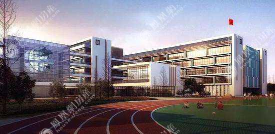 一路之隔在建48班小学效果图