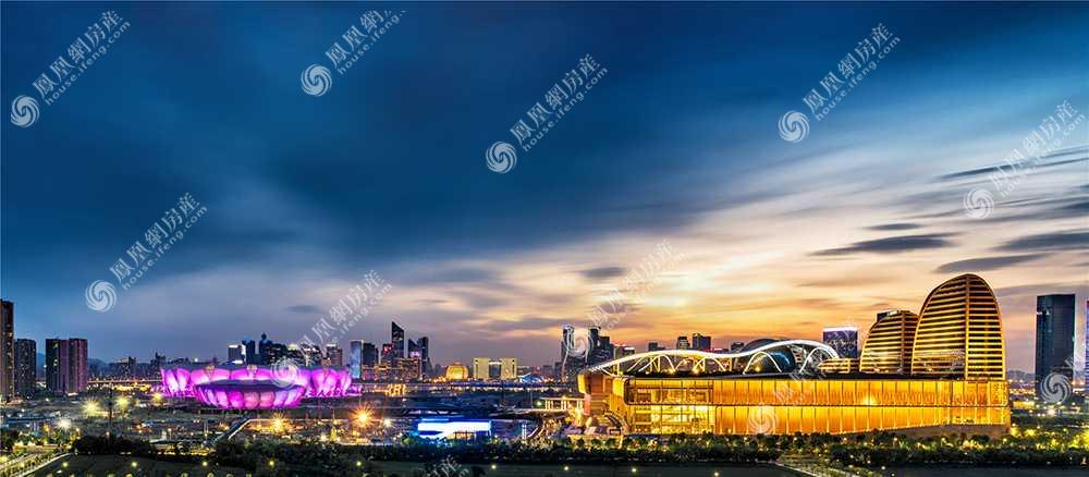 奥体中心夜景全景