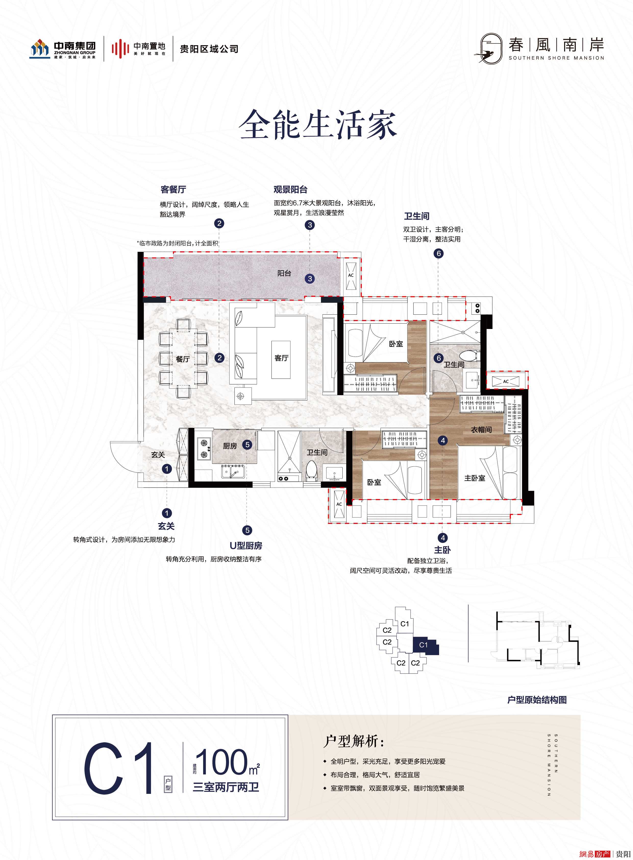 贵阳中南春风南岸户型图片