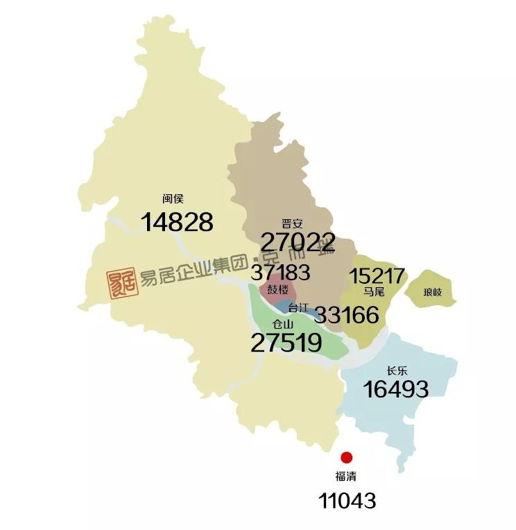 9月福建各地级市房价地图厦门均价38877元㎡