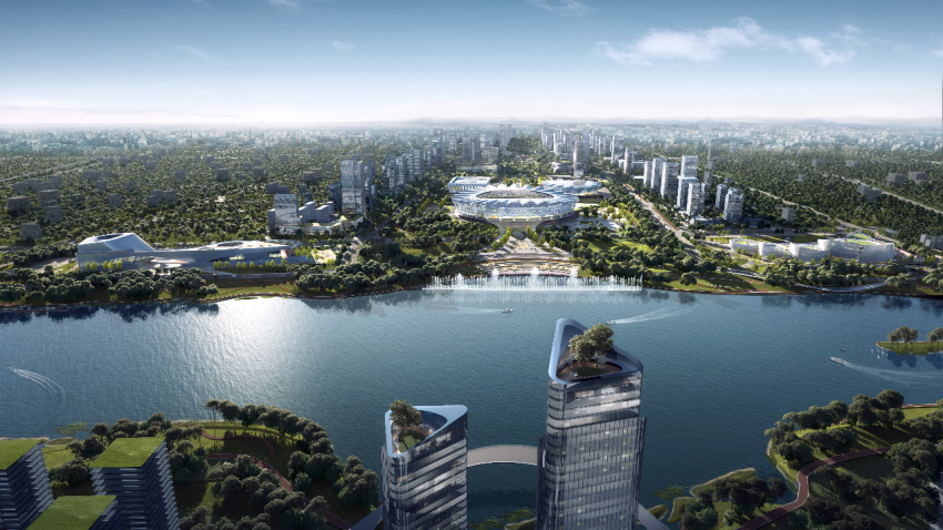 同台西安格局,对望中国远见,融创望江府重磅发布