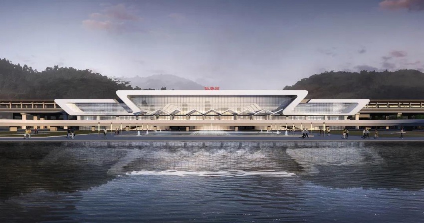 惊艳杭温高铁仙居站太仙了