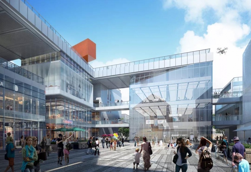 黄酒小镇地铁站上盖tod示意图