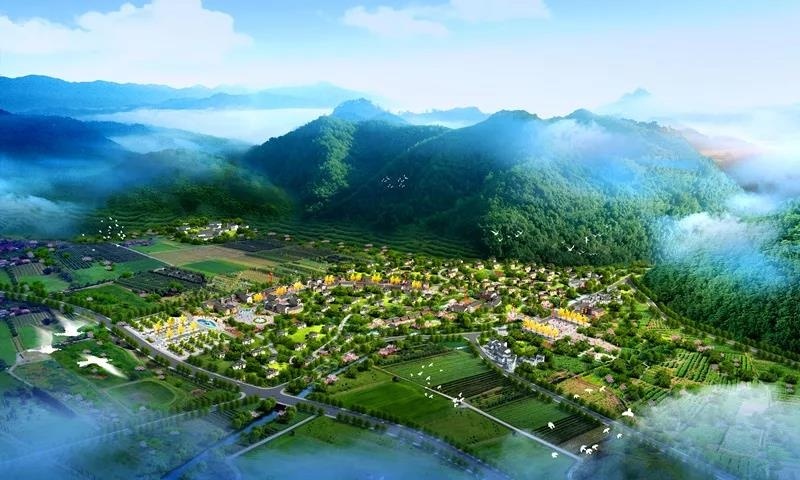 开始征地了天台蓝城颐养度假小镇项目正式启动